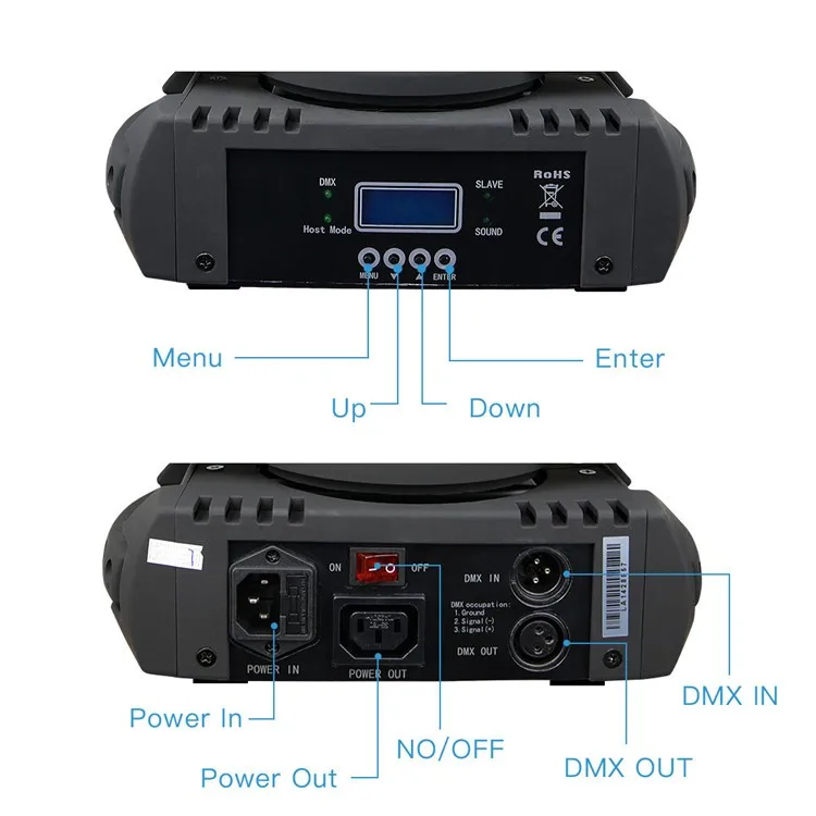 Betopper 36x3W RGBW Moving Head Lights