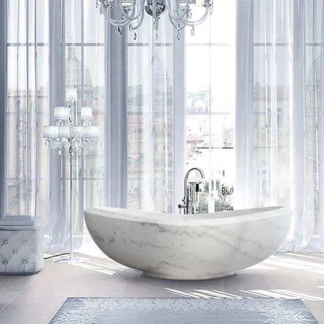 Natural Marble Bathtub Badewanne Free Standing Stone Bathtub Badkuip For Sale