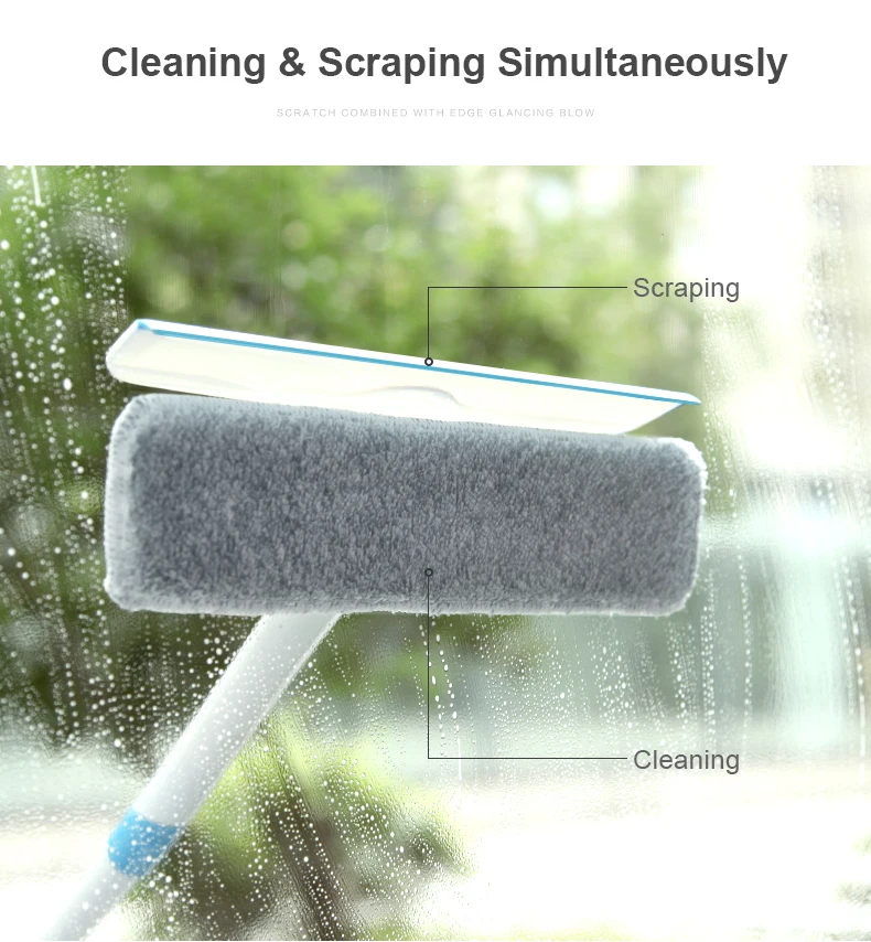 Multifunctional Detachable Window Squeegee And Wiper Usable For Glass