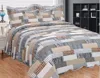 Popular grey color patchwork bedspreads