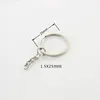 Metal Steel Keyrings Split Key Rings Nickel Hoop Ring Round Keychain