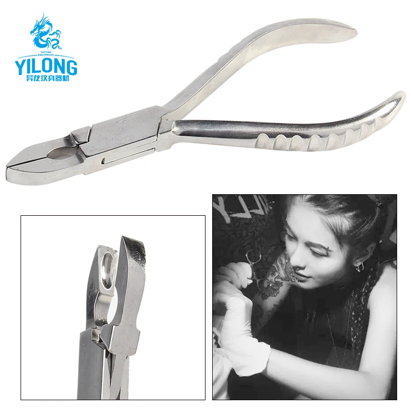 Yilong Stainless steel Surgical S/S ring closer  Body Piercing Tools Plier Tattoo Accessories