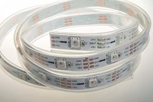 hot sale LED Light Strip Lights 3.2ft WS2812 1m PCB White Individually Addressable Led Strip 30 Pixel