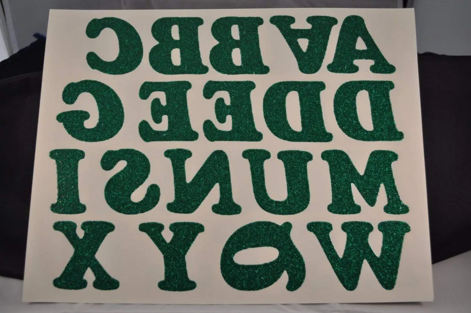 Iron On Glitter Letters Find Deals Get Quotations Diy 2 Inch Iron On Letters In Green Glitter