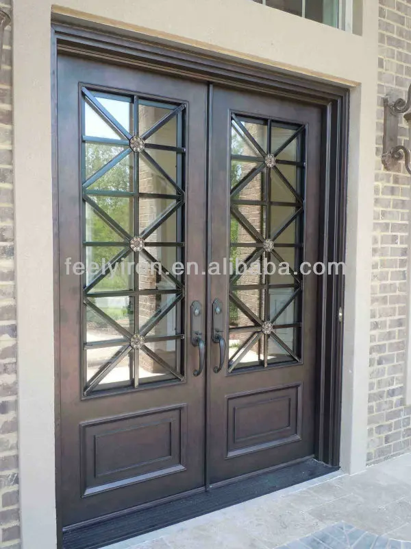 Ornamental Wrought Iron Front Door Fd107 Buy Wrought Iron Front Door