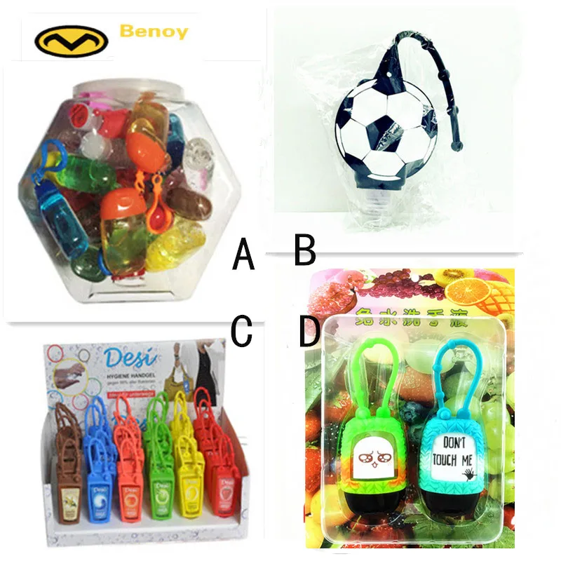 FDA Pocketbac Grade Cute Silicone Hand Sanitizer Holders