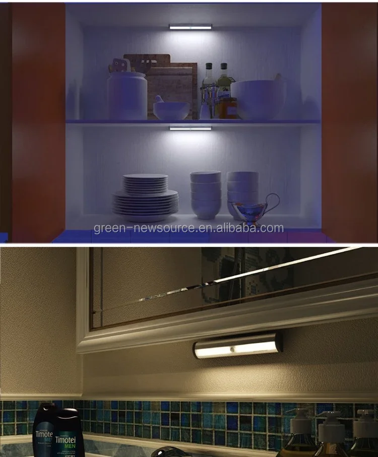 Magnetic Installation USB rechargeable Motion Sensor LED Wardrobe light LED Cabinet Light