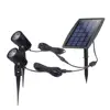 Landscape Waterproof IP65 Outdoor Solar Powered Spotlights with 2 Lights for Patio Lawn Pathway Flowerbed