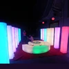Outdoor swimming pool decorative lights for pillars battery powered cuboid led light pillar