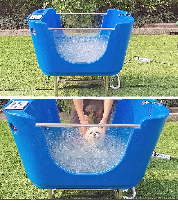 High quality plastic bathtub pet grooming shower tub dog SPA machine