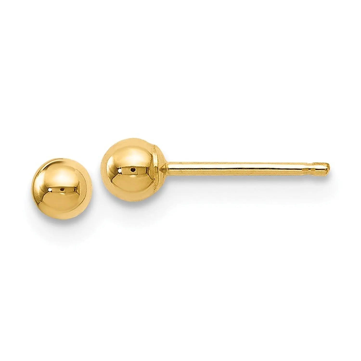 14K Yellow Gold Plated Madi K Kitten Post Earrings