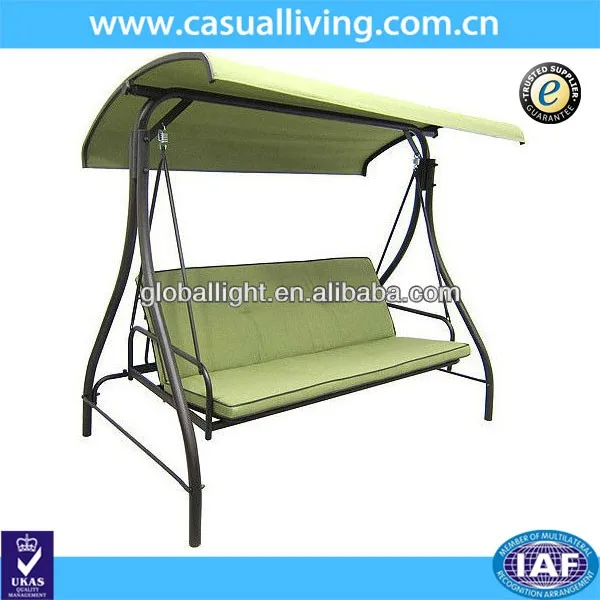 Outdoor Green Home Swing Hammock Patio Furniture Deck Garden Yard Canopy 3 Seat Buy Patio Ayunan Kursi Taman Line Patio Furniture Mewah Garden Furniture Product On Alibaba Com