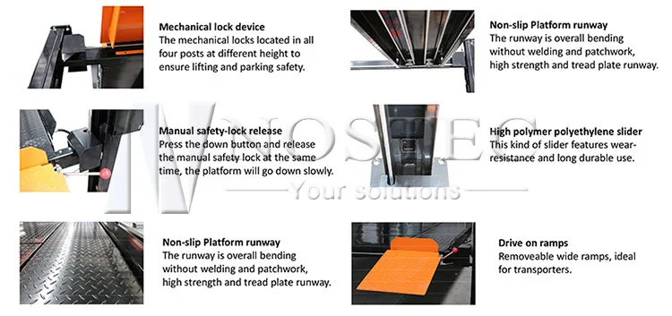 four post car parking lift