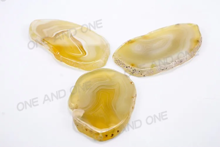 undyed agate slices
