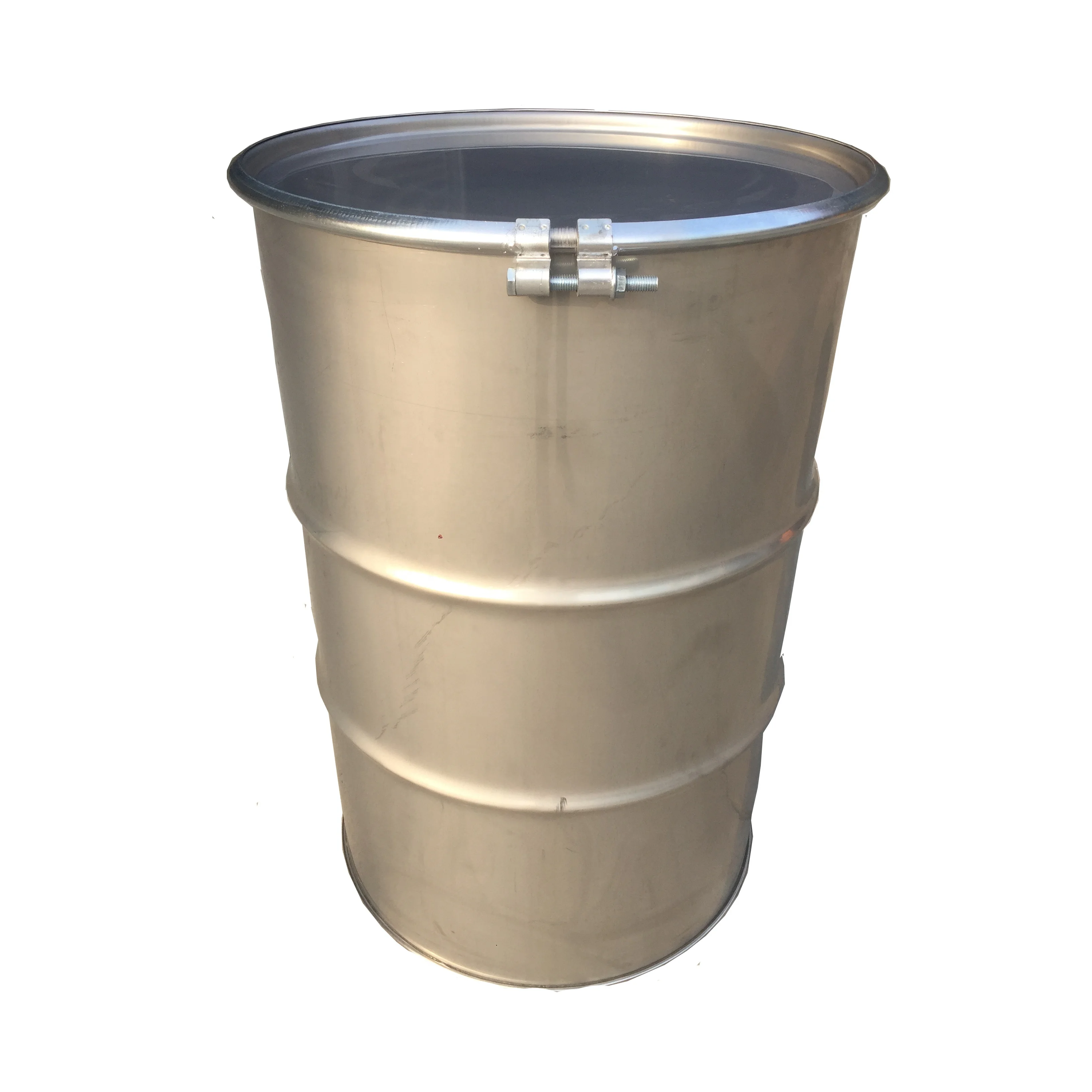 stainless steel 55 gallon drum picture.