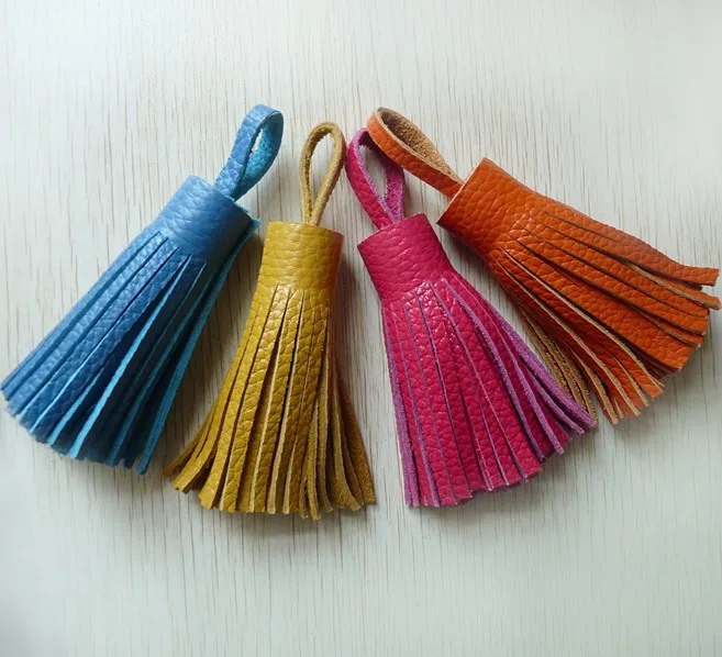 Large Soft Cowhide Leather Tassels For Handbag Buy Leather Tassels
