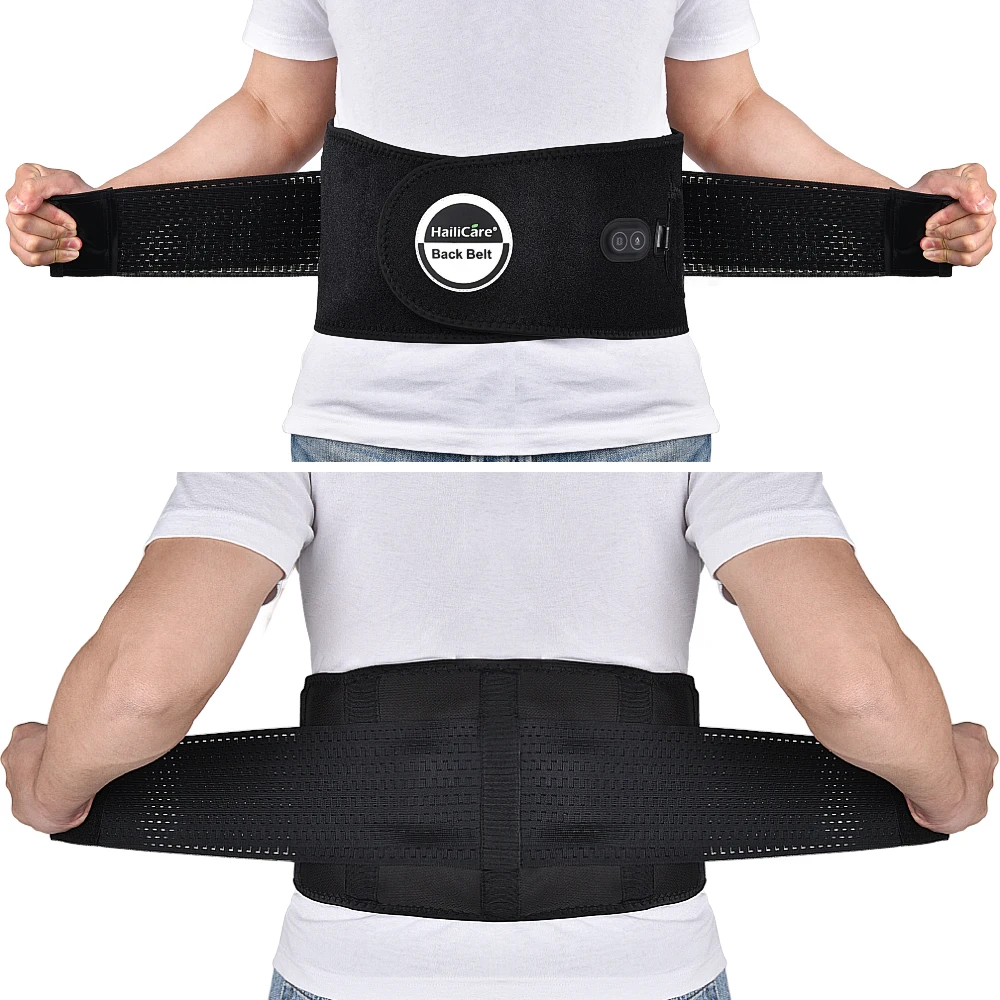 Hailicare Infrared Waist Massage Belt Heating Therapy Back Support ...
