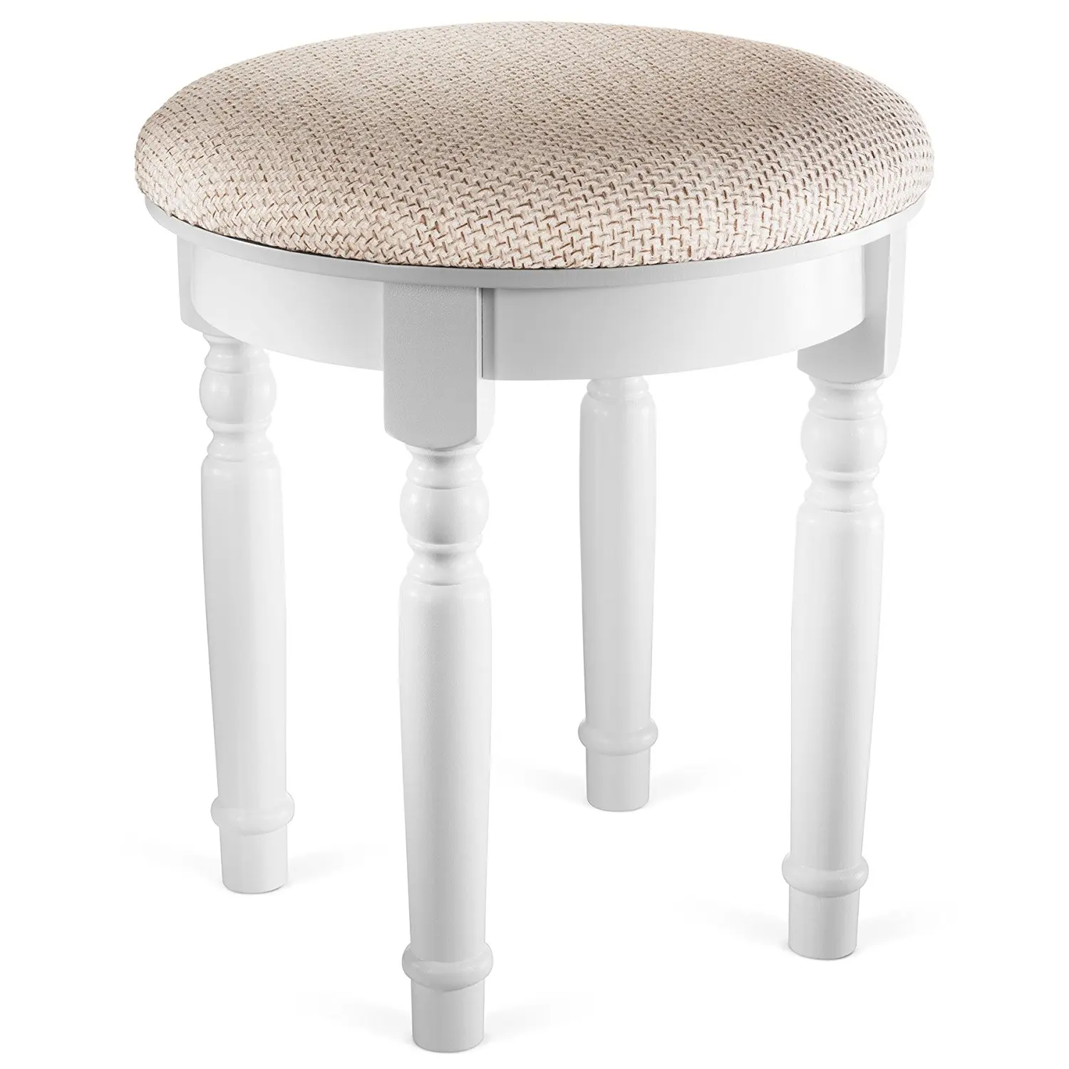 Black Fineboard Luxury Vanity Table Stool Wood Unique Shape Floral Crafted for Vanity Tables or Other Extravagant Tables with Artwork