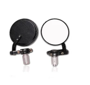 Aluminum Universal Cheap Motorcycle Round Handle bar mirror bar end mirror