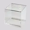 clear square 6 sided acrylic display cubes with holes