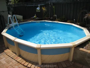 oval metal pool