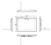 10.1" A64 touch screen tablet pc wifi Digital photo frame with POE