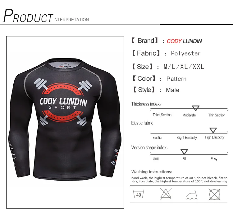 Design Your Own Printed Rash Guards Wholesale Mens Long Sleeve Workout Clothing