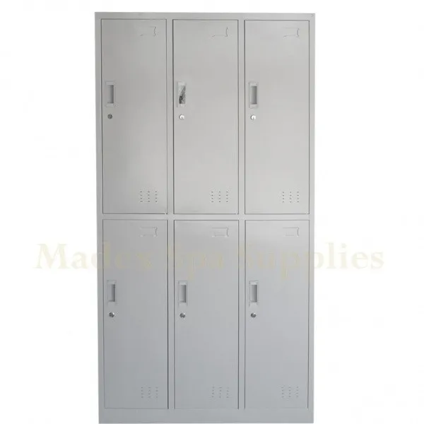 High School Steel Gym Locker Many Doors Metal Cloth Locker Cabinet