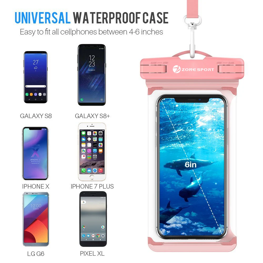 IPX8 30m certificated swimming waterproof dry bag cell phone pouch for mobile phone