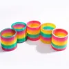 BX012 Big Size Compression Plastic Magic Spring Circle Classic Circles Slinky Rainbow for Children Toys Party Favors