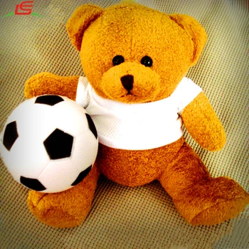 teddy bear with soccer ball