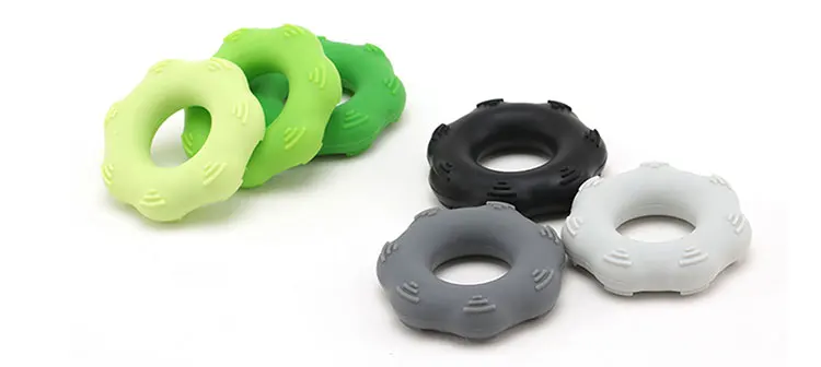 Forearm Exercise Stretcher Silicone Finger Ring Dexterity Hand Grip Exerciser Tools Fitness 