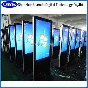 Floor Standing Lcd Advertising Display 46inch Touch Screen All In