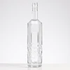 500ml Silk Mouth Long Neck 6-Side Rectangles Hexagonal Anti-Skidding Thick Bottom Wine Glass Bottle With Hexagonal Embossing