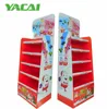 Merchandising cardboard products display rack POP up display stand paper showing stand