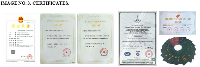 certificates of XINHUIDA MACHINERY.png