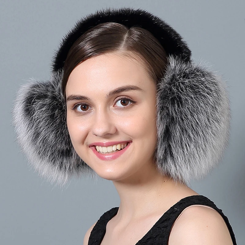 Cx A 71a New Style Winter Warm Fox Fur Ear Muff Buy Ear Mufffur Ear