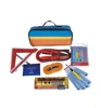 Car first aid kit safety roadside emergency tool kits with warning triangle