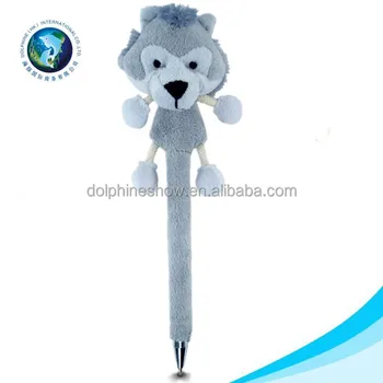 white wolf plush toy