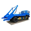 Small swing arm roll container refuse garbage truck 3-4cbm skip loader garbage truck for sale