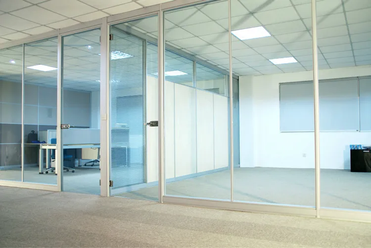 KAHO Tempered Fold Aluminum And Window Entrance Office Glass Door