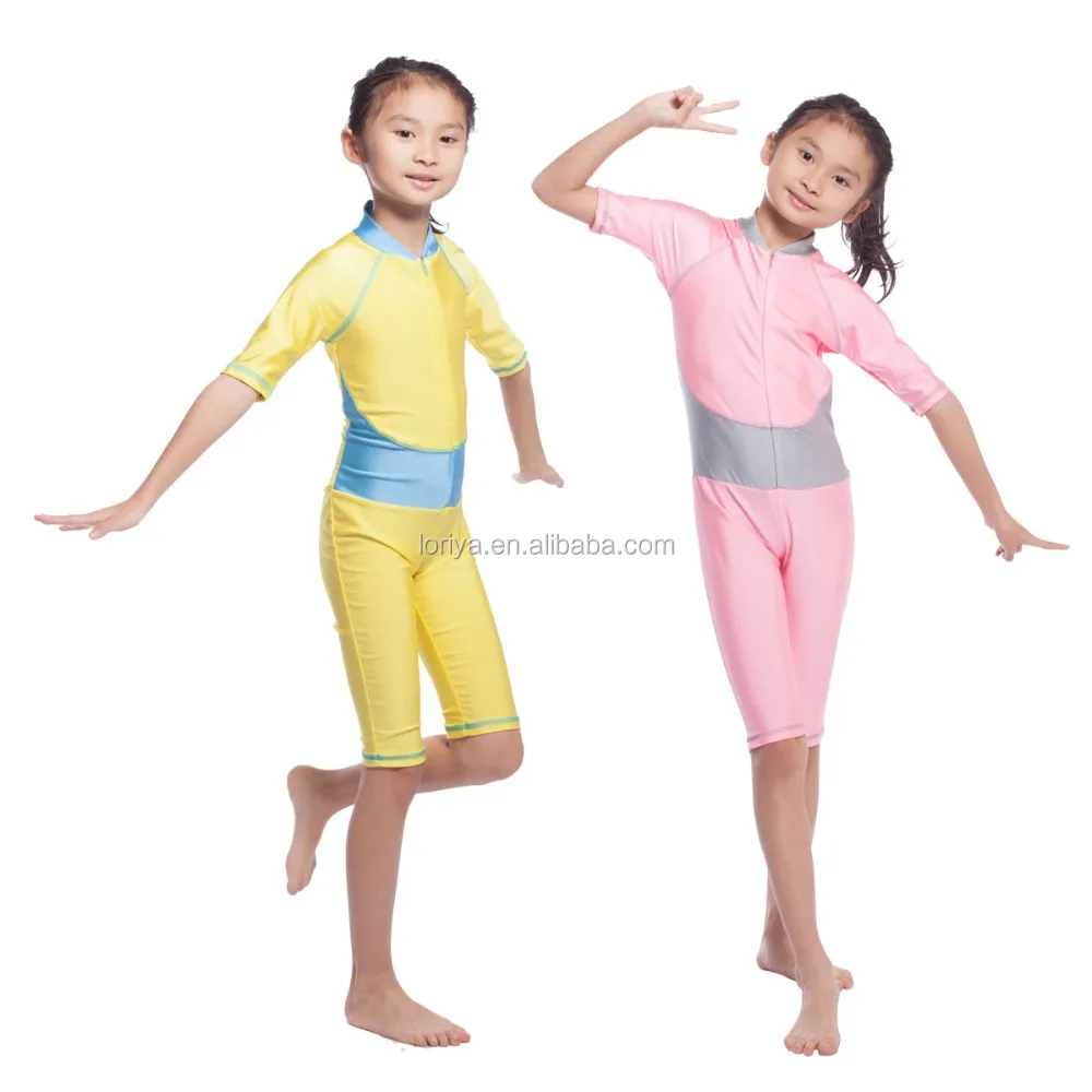 Better Quality Dubai Children Swimwear Capri Swim Suit Pretty Fancy