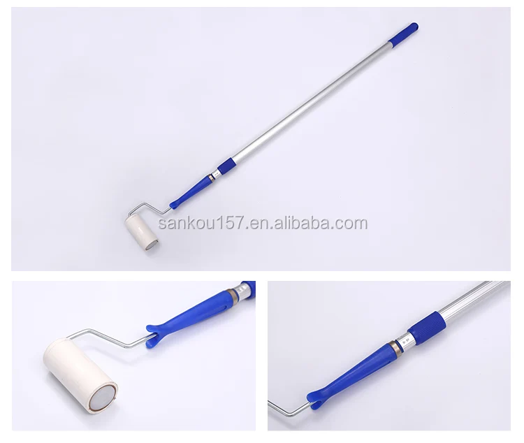 Custom Packing Household Sticky Lint Roller With Telescopic Handle