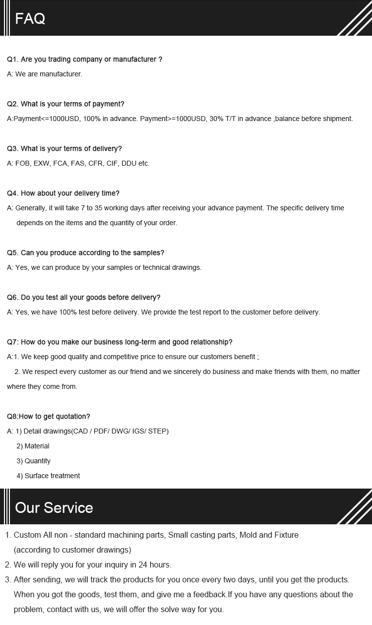 OEM custom high demand generator parts CNC machining for mining machinery service