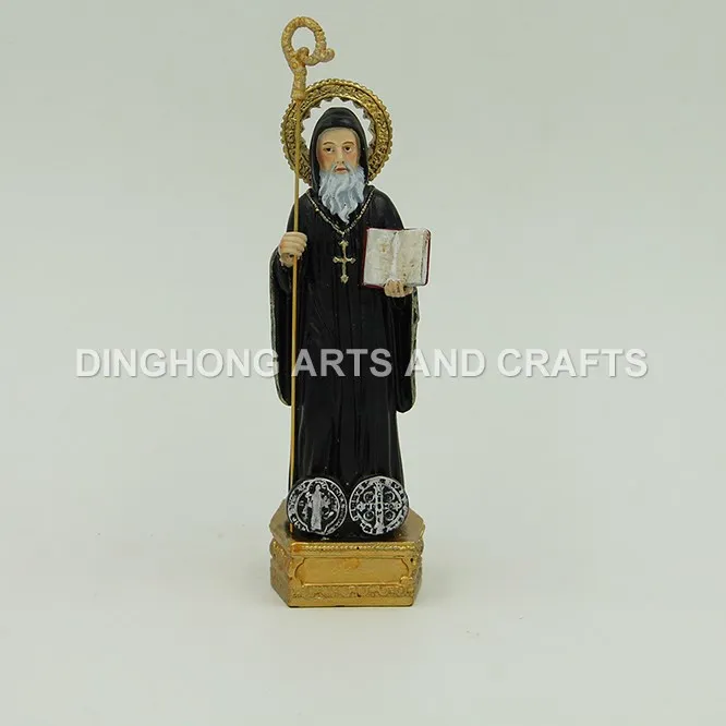 Wholesale Resin Angel and Cross Religious Crafts Poly Resin Statue Figure Produce