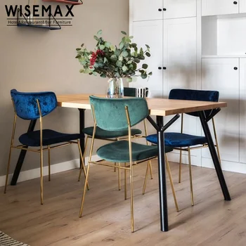 Modern Restaurant Design Soft Blue Velvet Chair Leisure Dining Room Gold Metal Frame Fabric Dining Chair Buy Metal Dining Chair Velvet Dining Room Chair Fabric Dining Chair Product On Alibaba Com