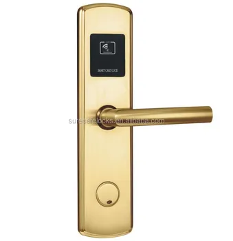 Top Safety Golden Rfid Smart Key Electrical Switch Hotel Door Lock