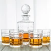 NOVARE 30oz Weighted Bottom Old Fashioned Novelty Italian Whiskey Glasses for Wine, Scotch, Cocktails, Juice, and Water