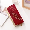 2018 Fashion custom pierced long design women cell phone case wallet card wallet