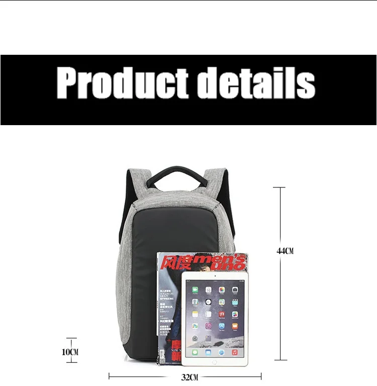 2018 Brand USB charging port smart waterproof anti theft thief anti-theft laptop rucksack bagpack daypack back pack backpack bag